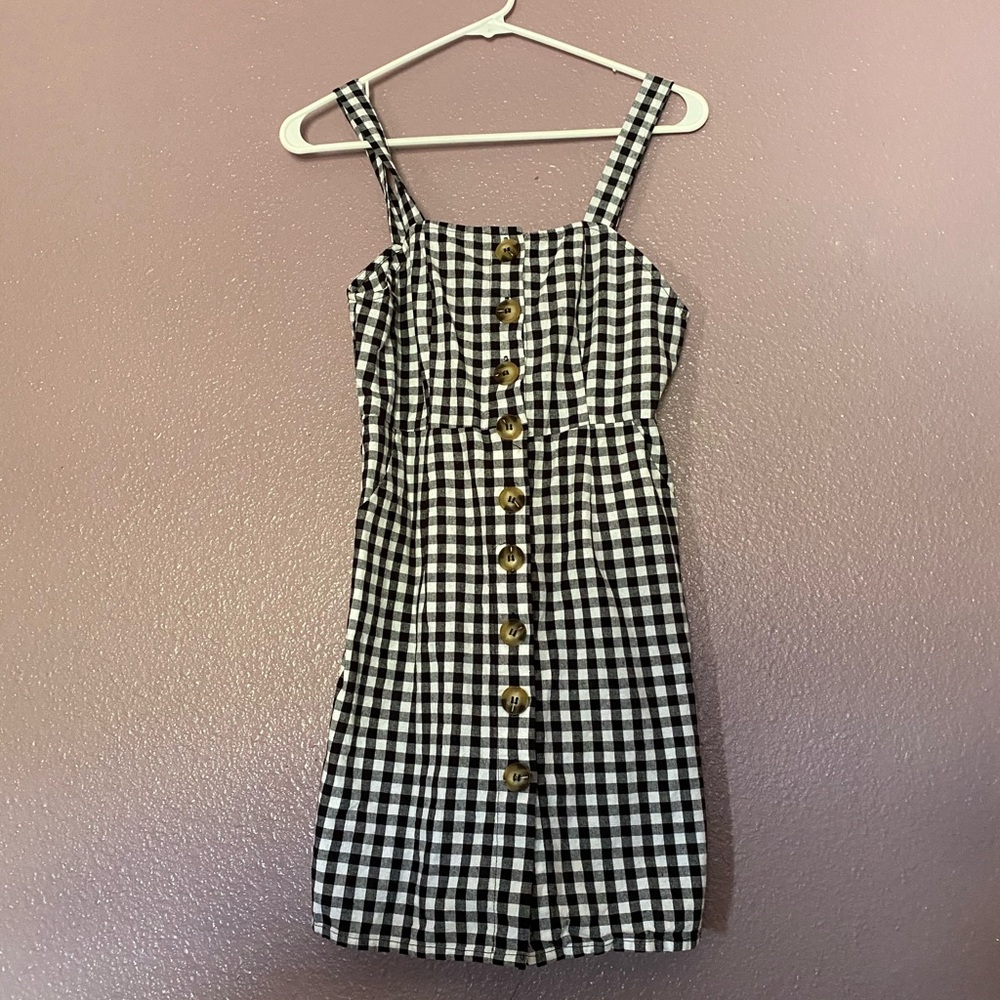 Button down mini dress